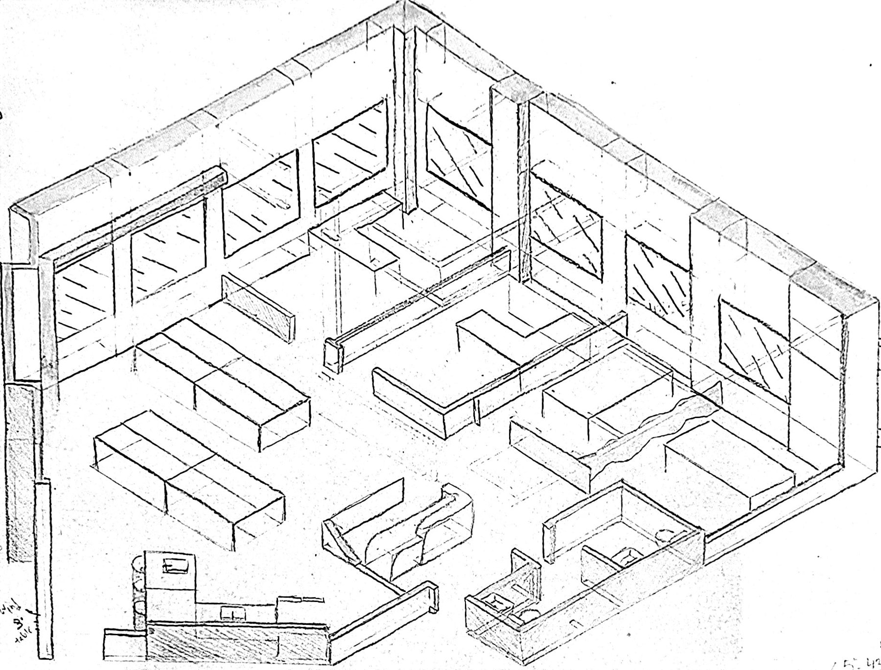 Space planning sketch